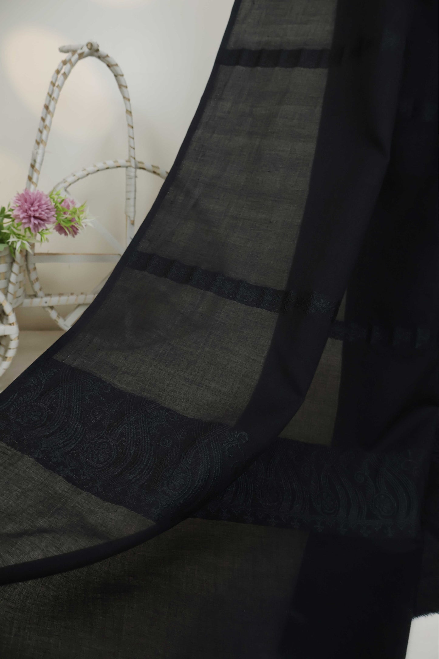 Self Jacquard Lawn Shawl HLSH131