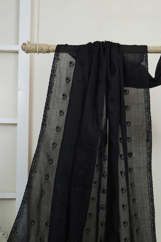 Embroidered Lawn Shawl HLSH122