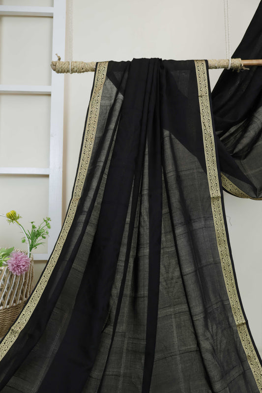Jacquard Border Lawn Shawl HLSH132