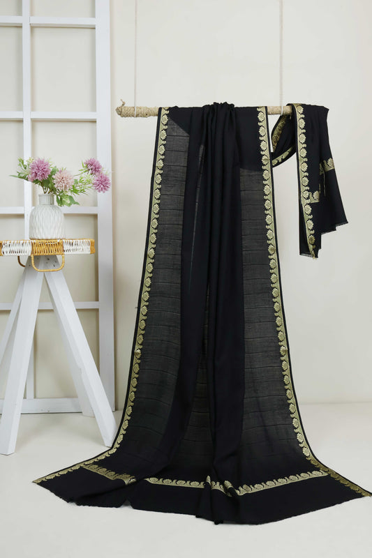 Jacquard Border Shawl HLSH101