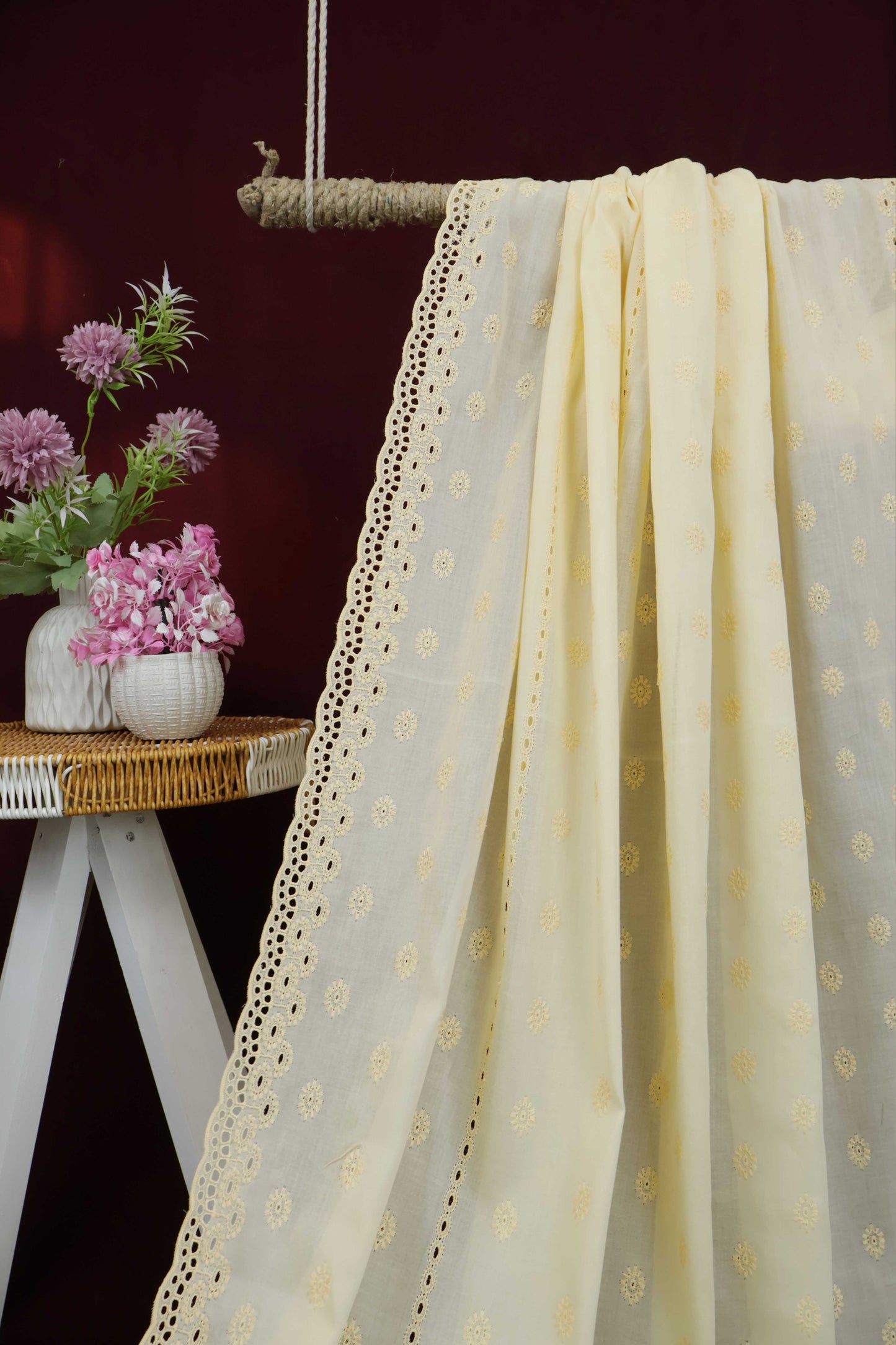 Embroidered Lawn Shawl HLSH155