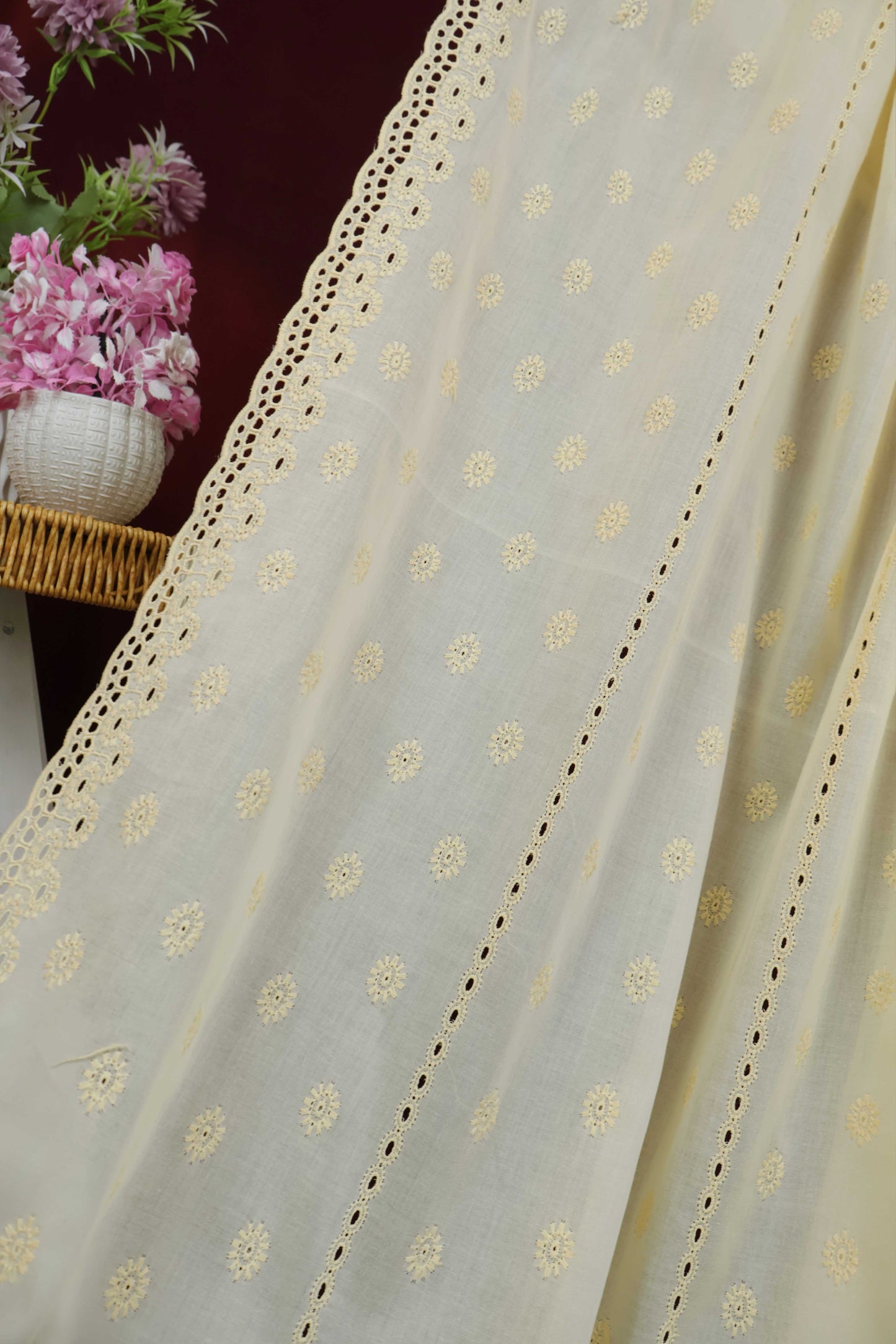 Embroidered Lawn Shawl HLSH155