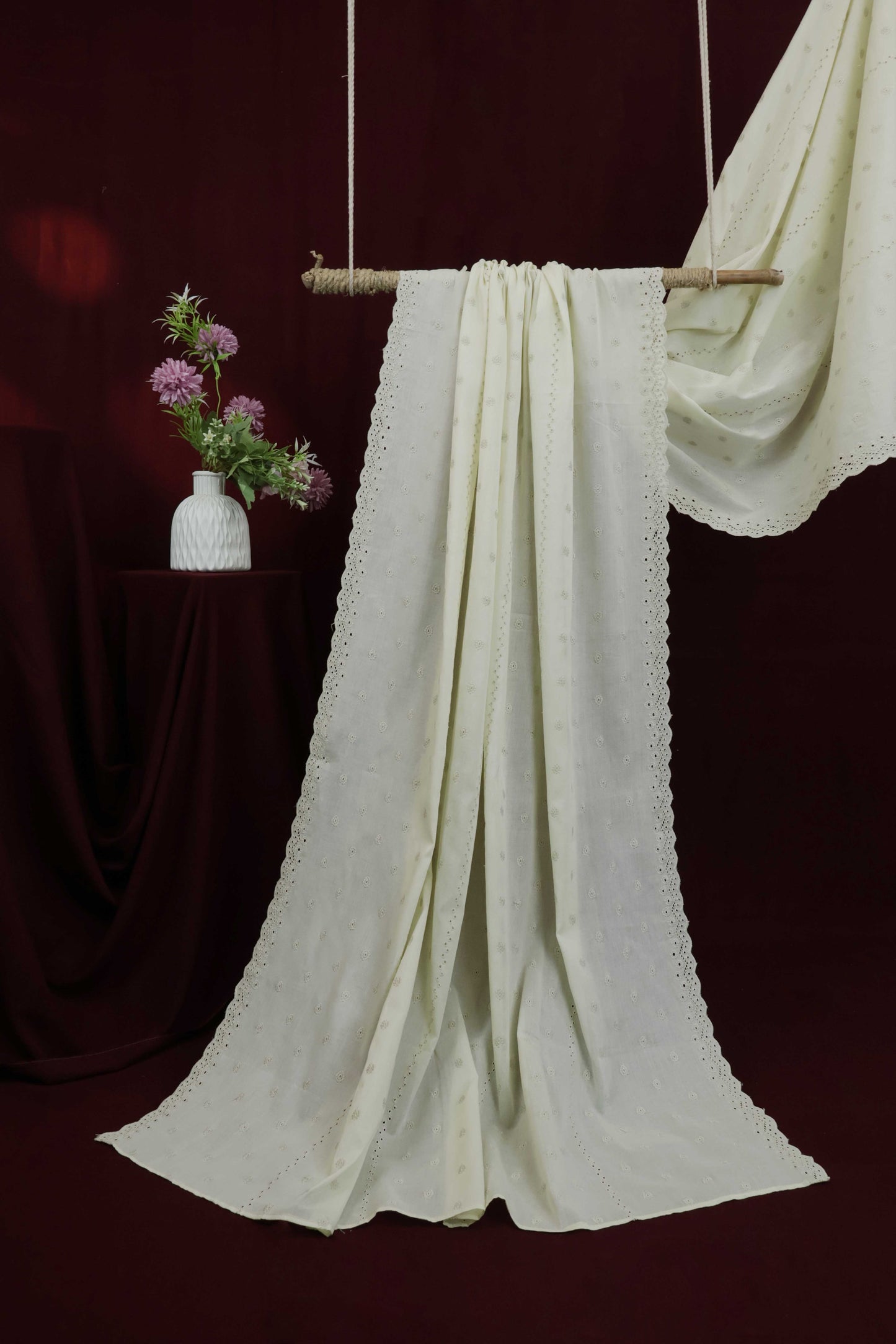 Embroidered Lawn Shawl HLSH157