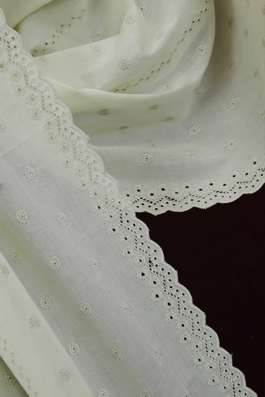 Embroidered Lawn Shawl HLSH157
