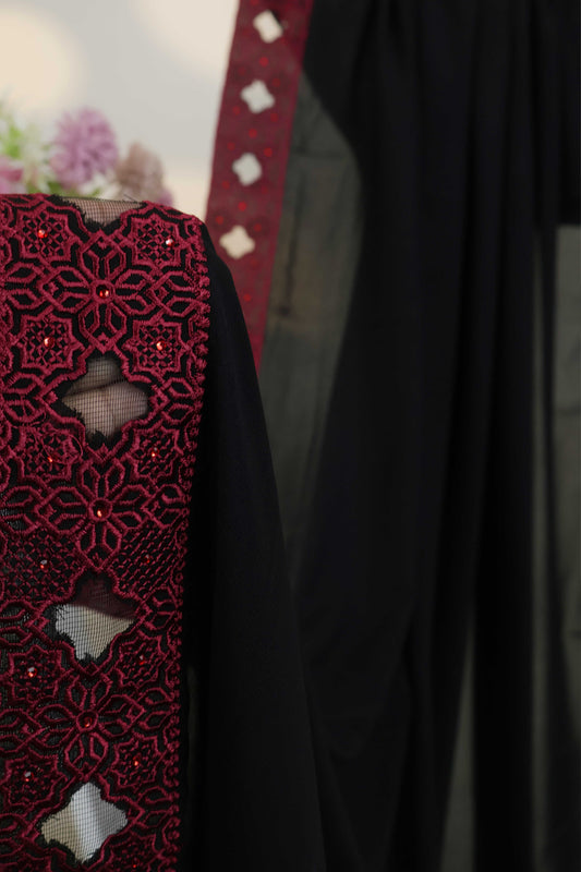 Embroidered Boarder Shawl HLSH174