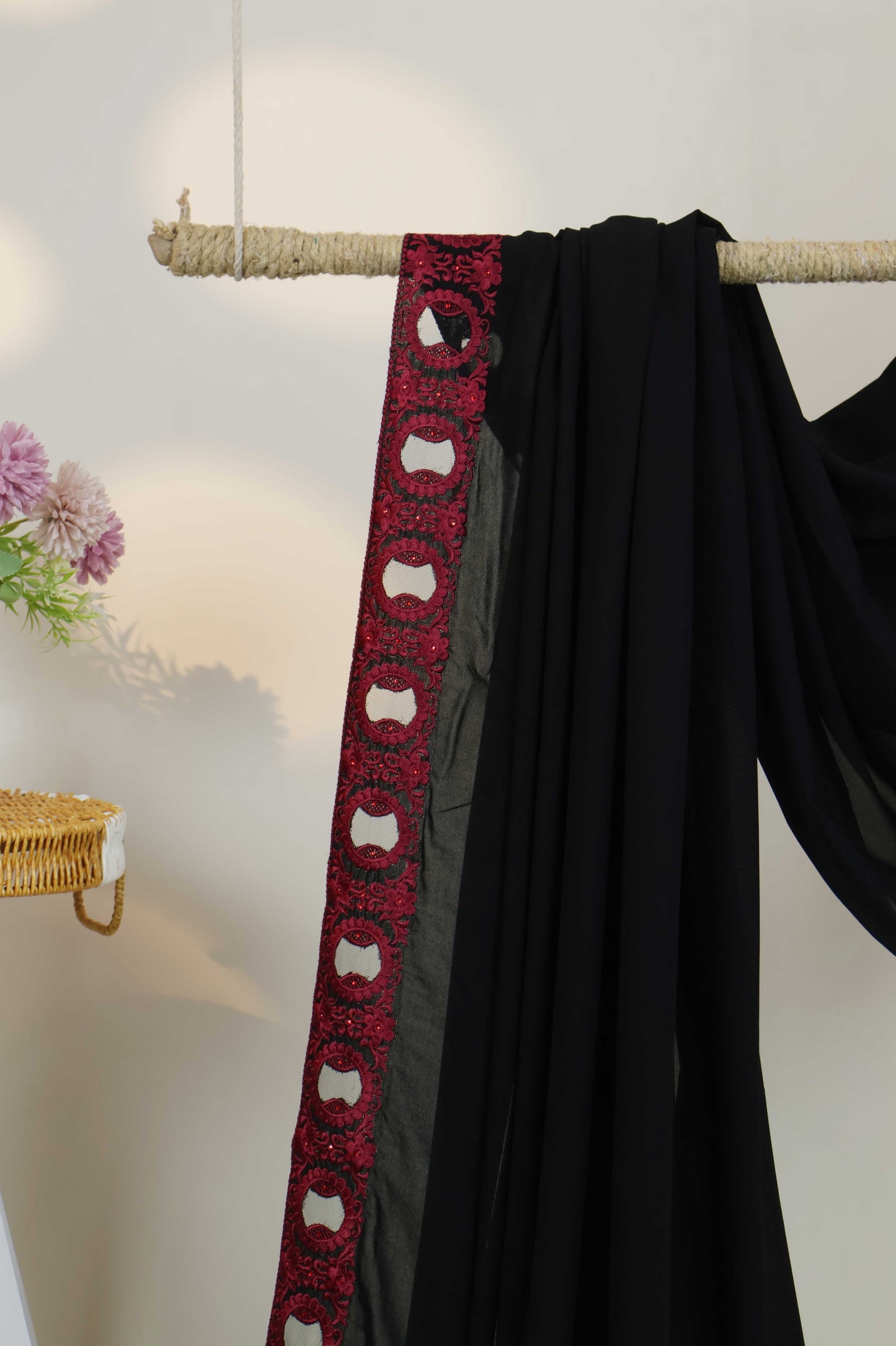Embroidered Boarder Shawl HLSH175