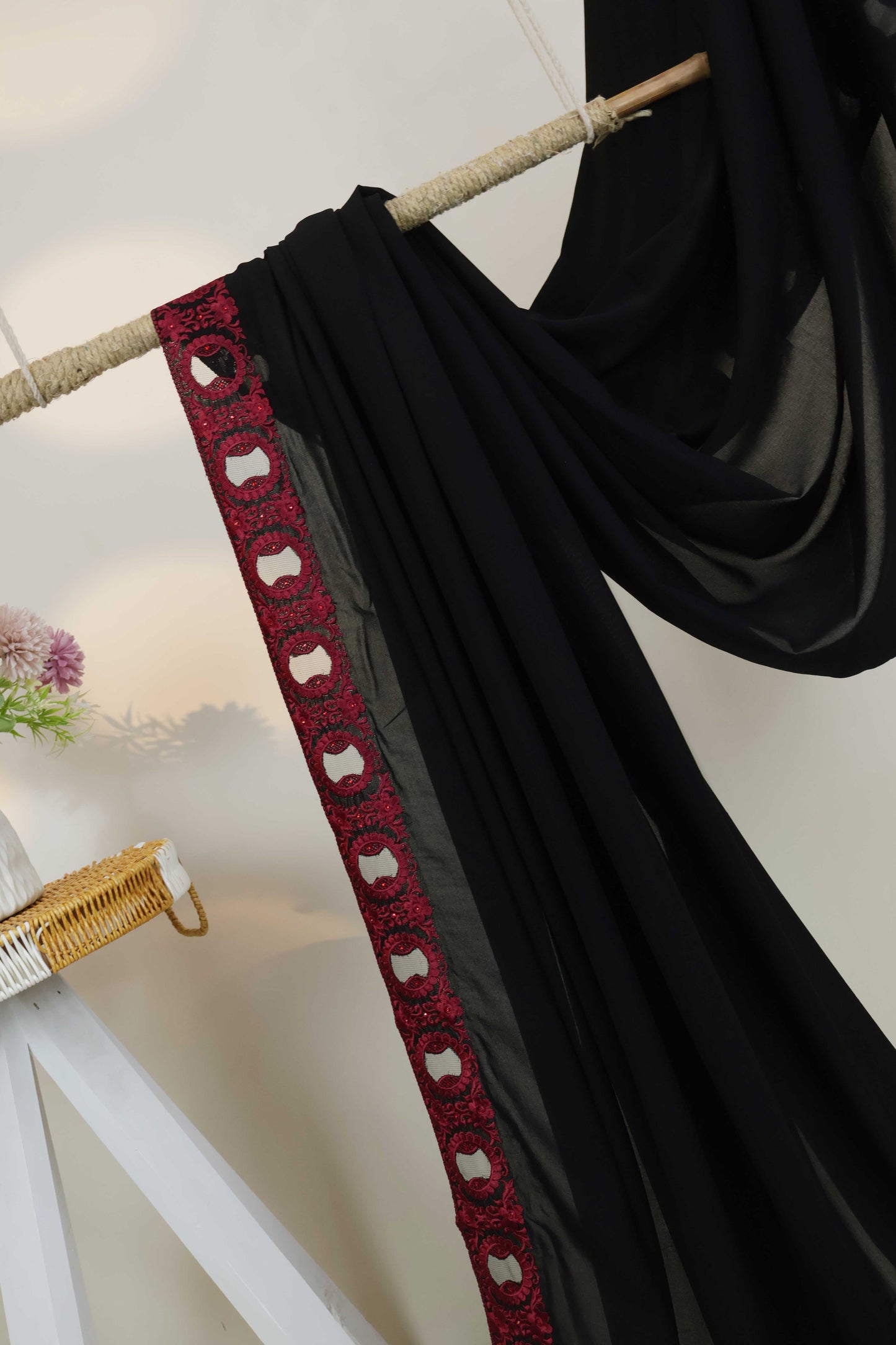 Embroidered Boarder Shawl HLSH175