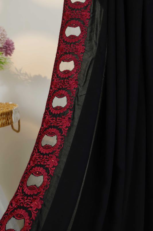 Embroidered Boarder Shawl HLSH175