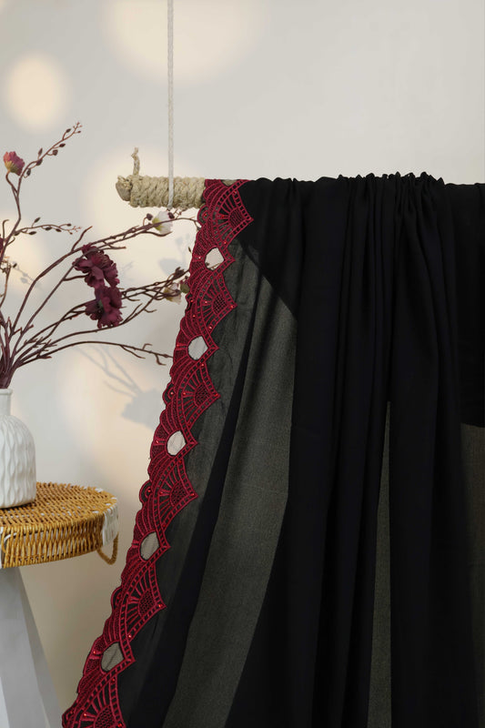 Embroidered Boarder Shawl HLSH173