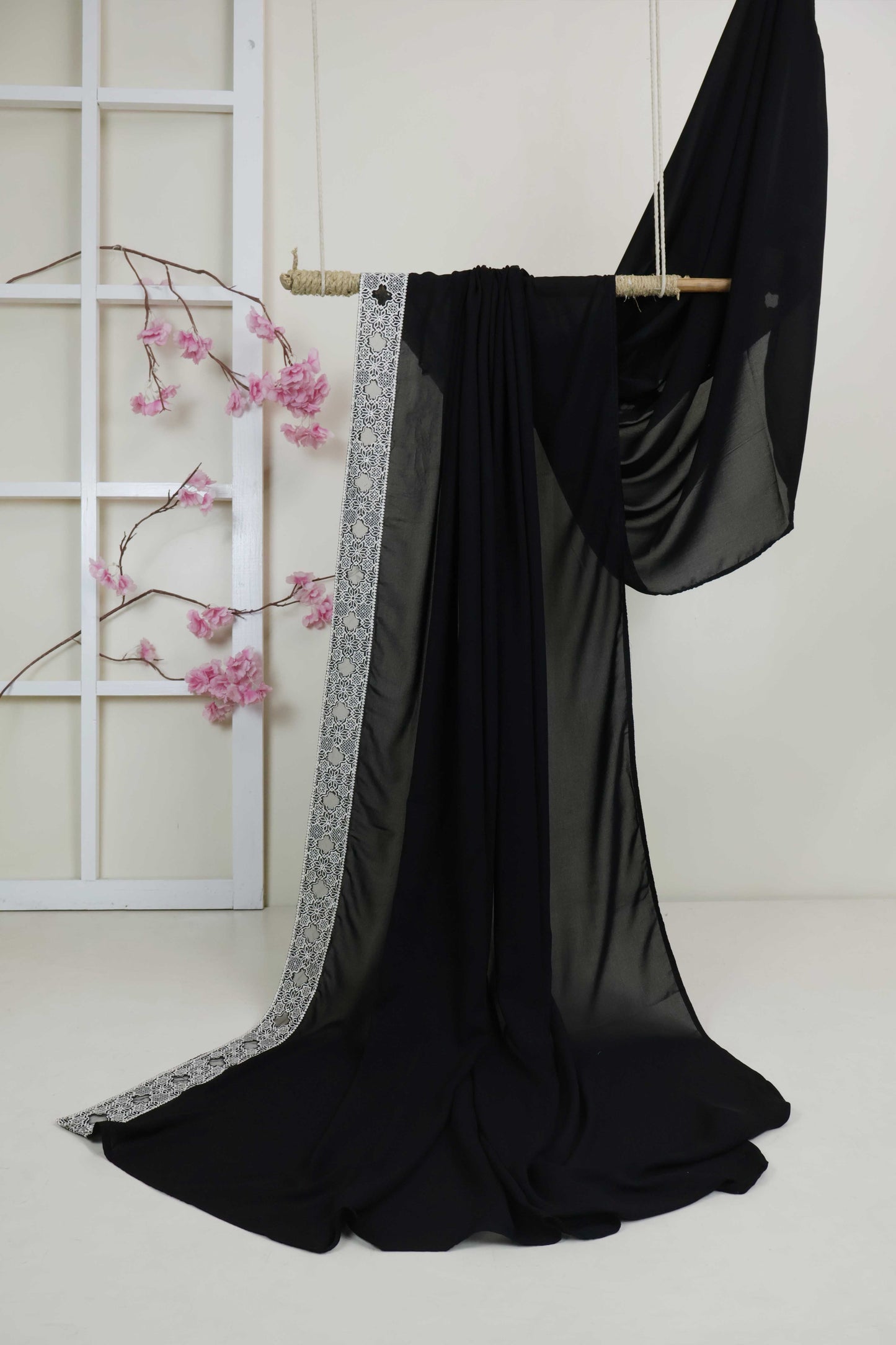 Embroidered Boarder Shawl HLSH169
