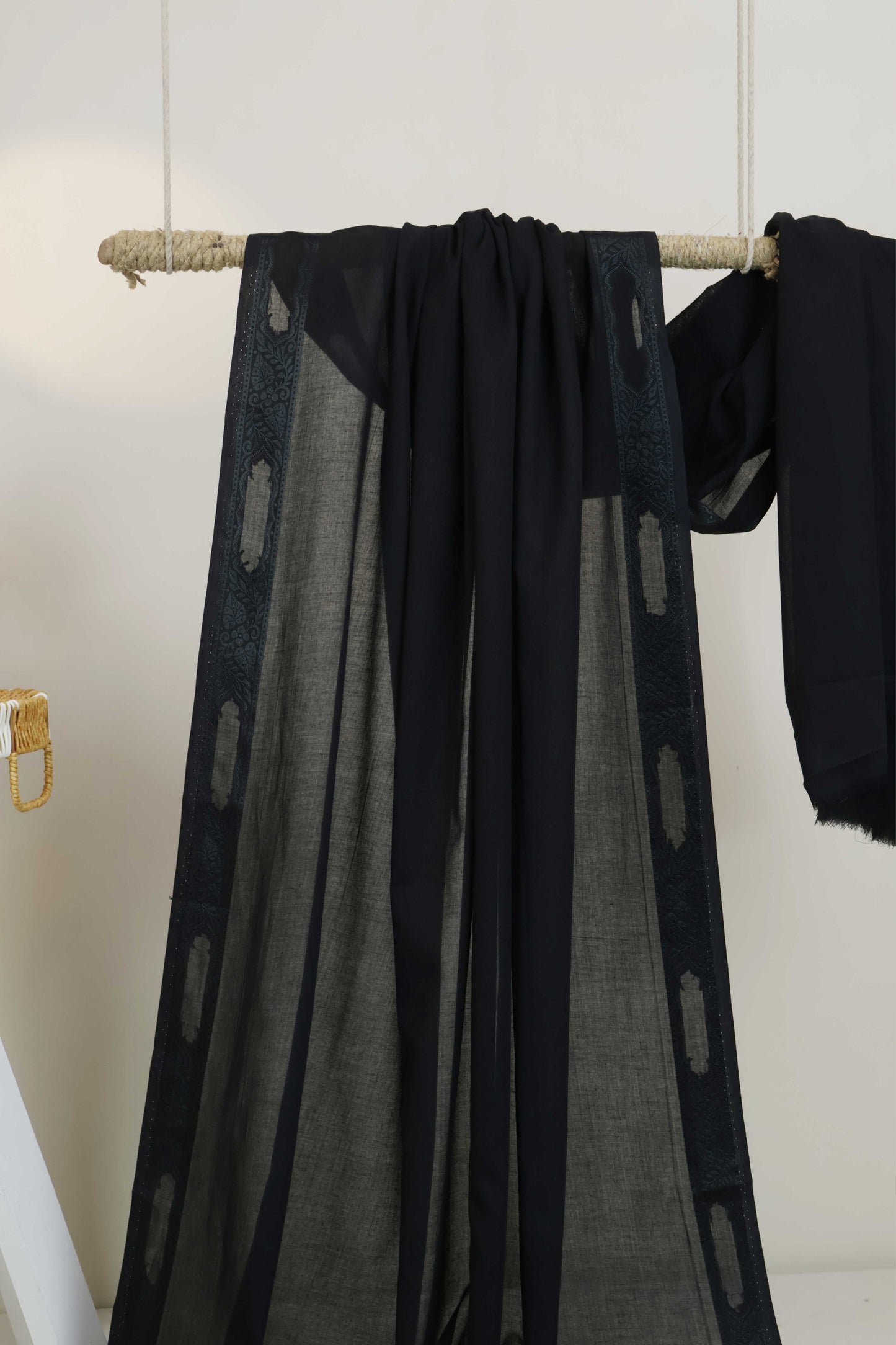 Jacquard Border Lawn Shawl HLSH176