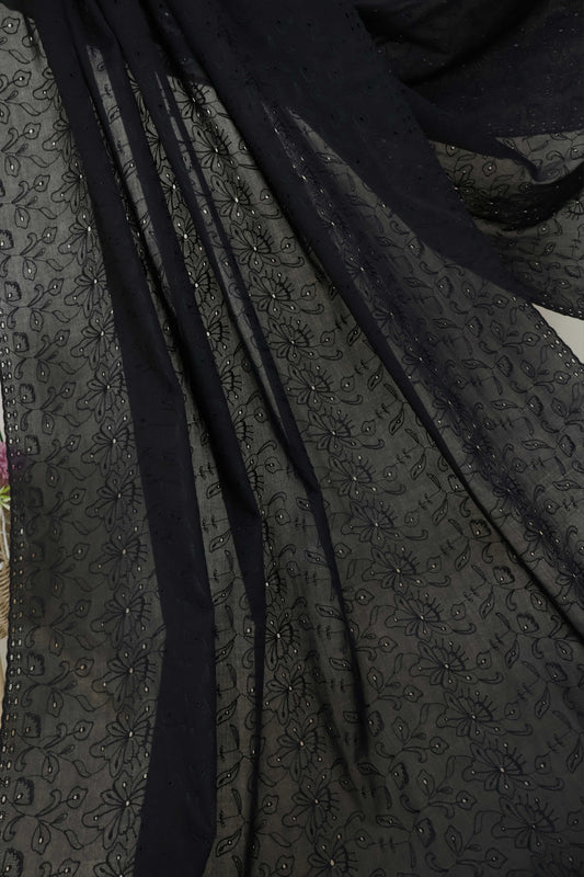 Full Embroidered Lawn Shawl HLSH181
