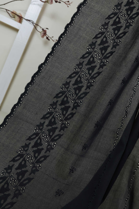Embroidered Lawn Shawl HLSH186