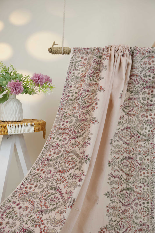 Handmade Embroidered Lawn Shawl HLSH86