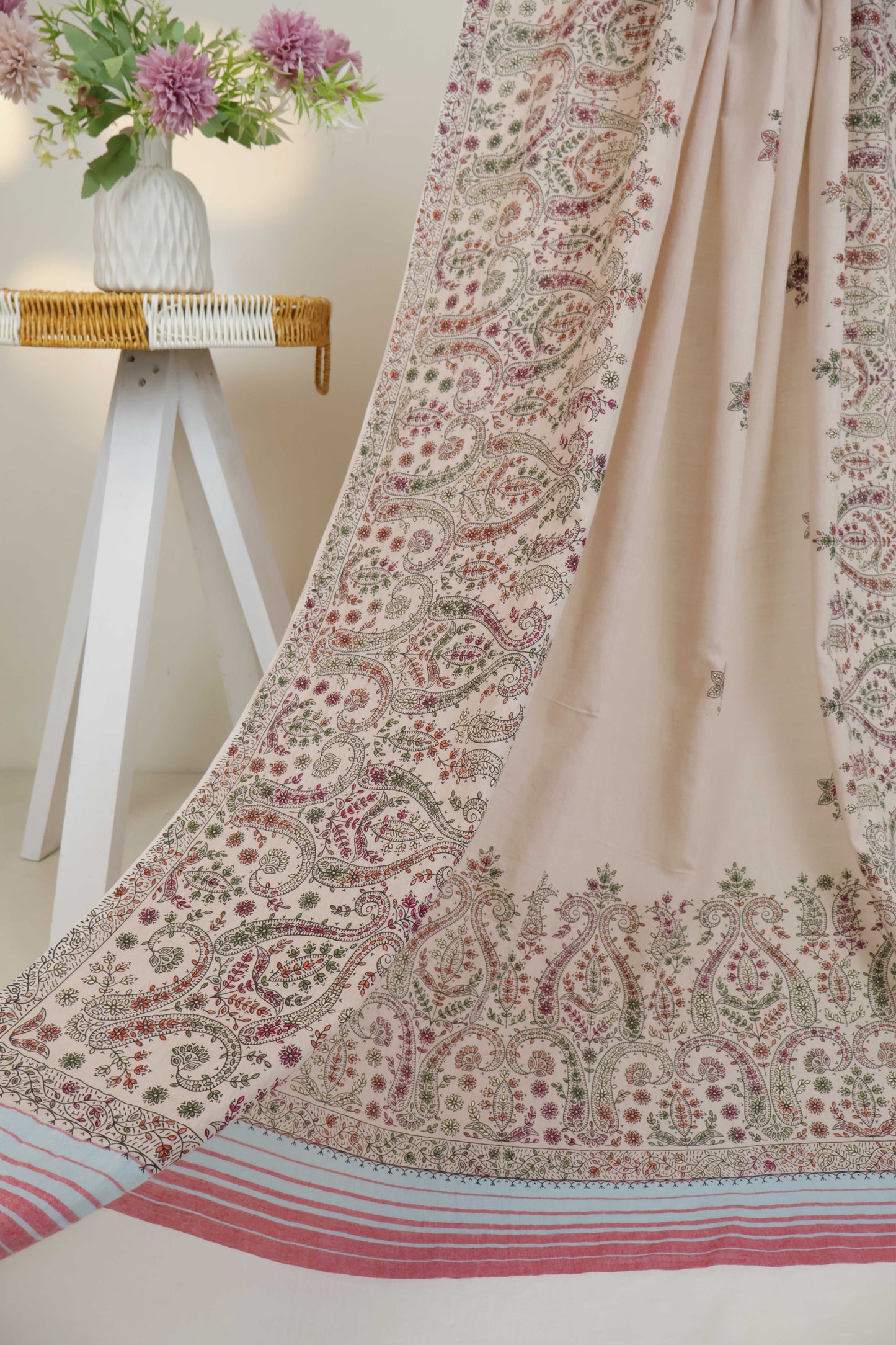 Handmade Embroidered Lawn Shawl HLSH86