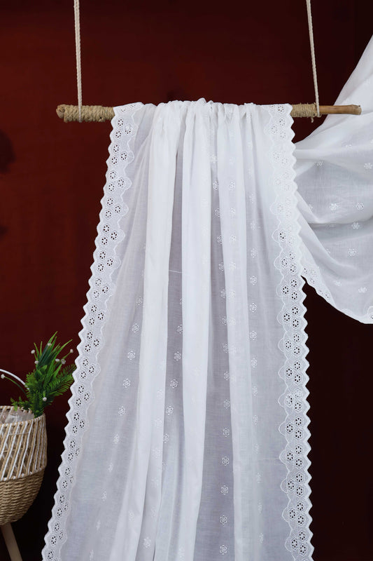 Embroidered Lawn Shawl 1898C