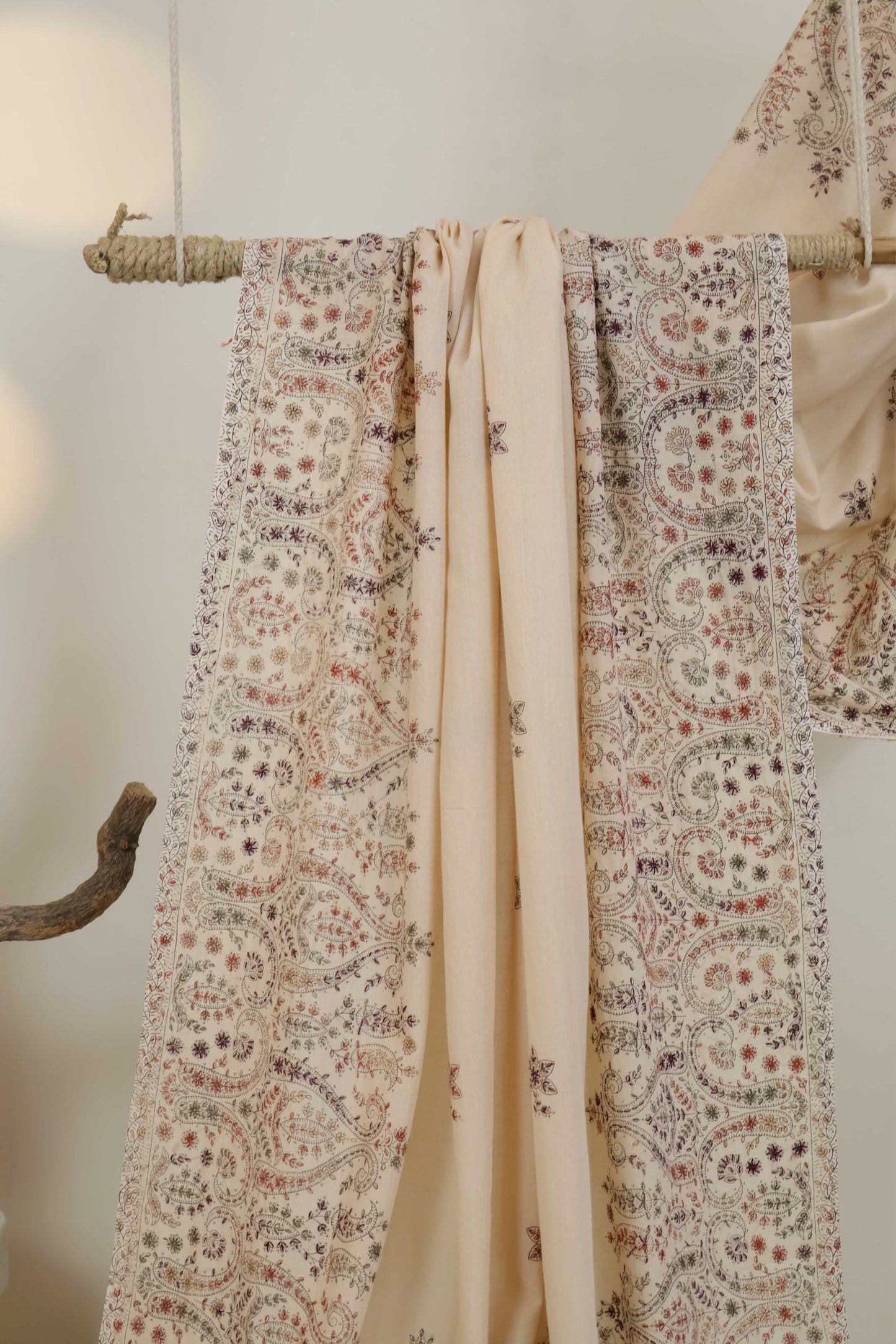 Handmade Embroidered Lawn Shawl HLSH88