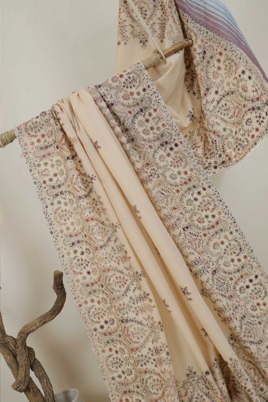 Handmade Embroidered Lawn Shawl HLSH88