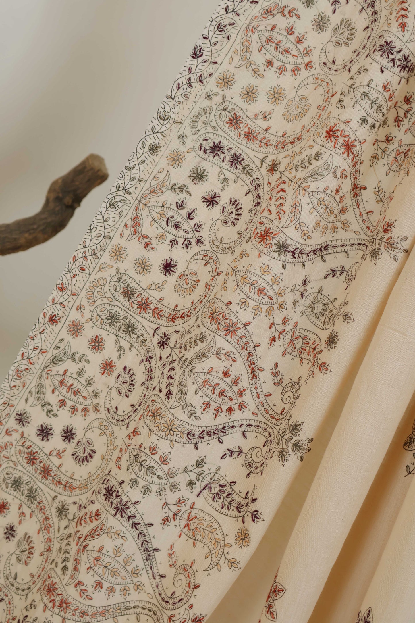 Handmade Embroidered Lawn Shawl HLSH88