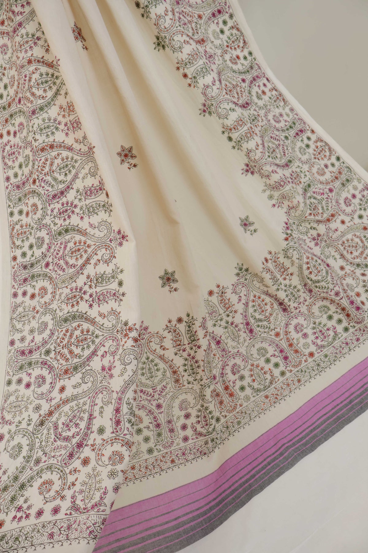 Handmade Embroidered Lawn Shawl HLSH89