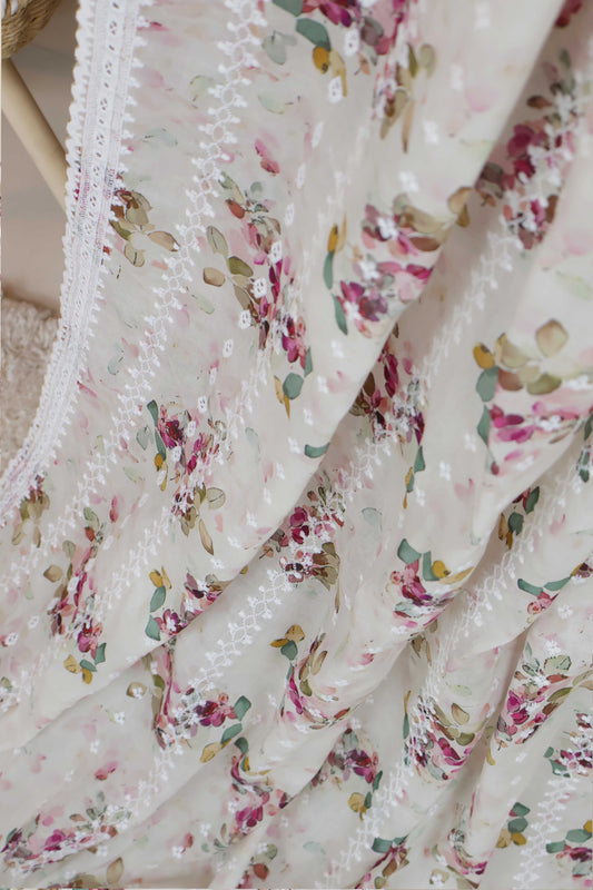 Embroidered Lawn Shawl 3636H