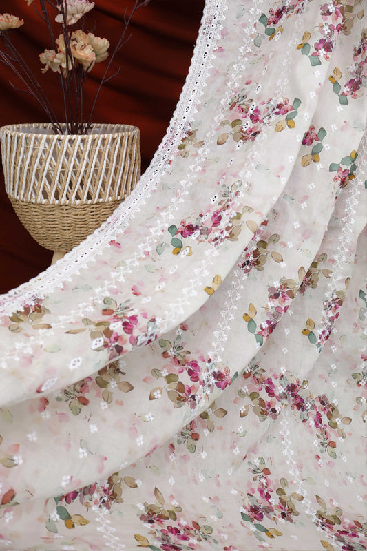 Embroidered Lawn Shawl 3636H