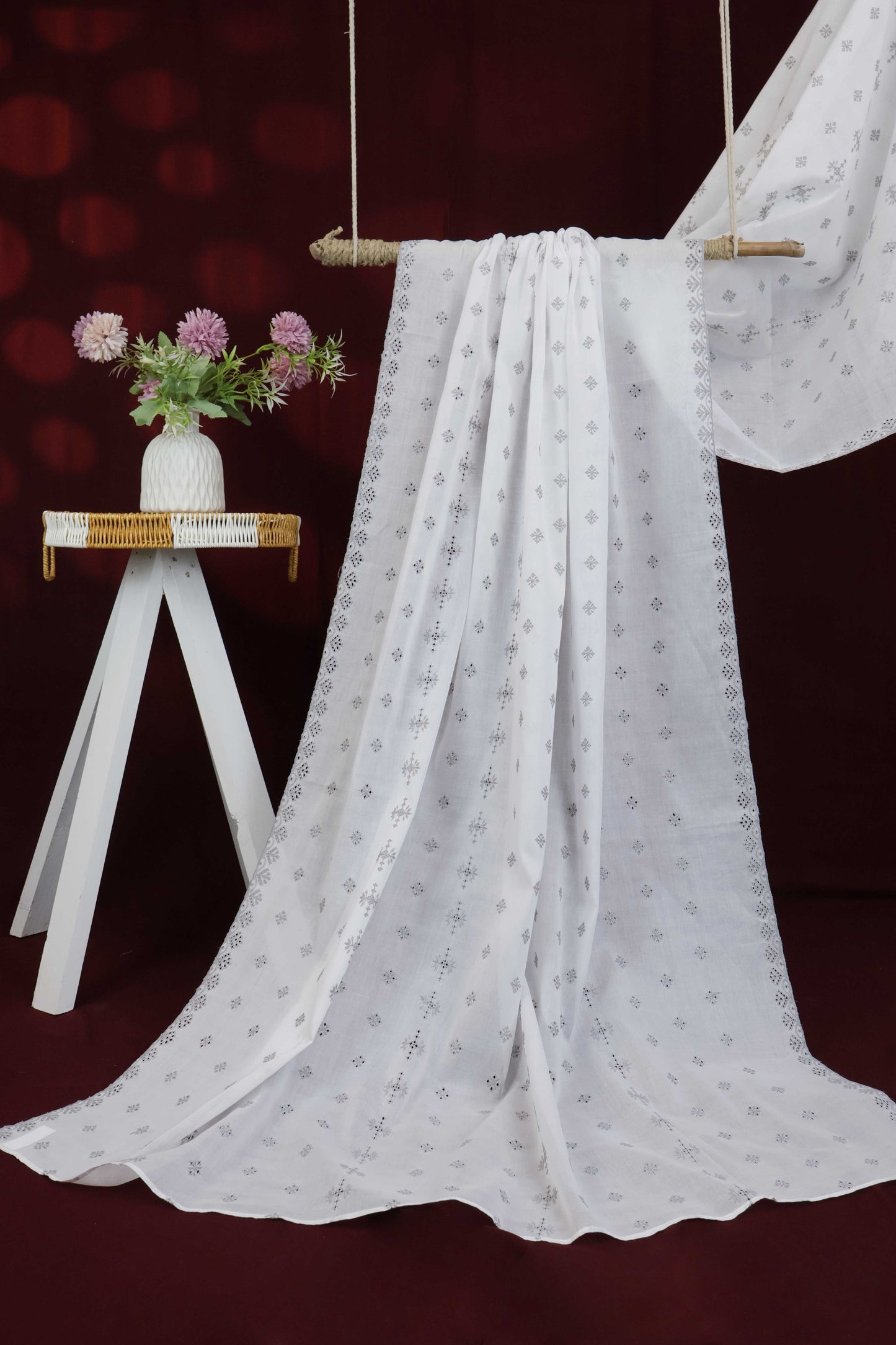 Embroidered Lawn Shawl HLSH197