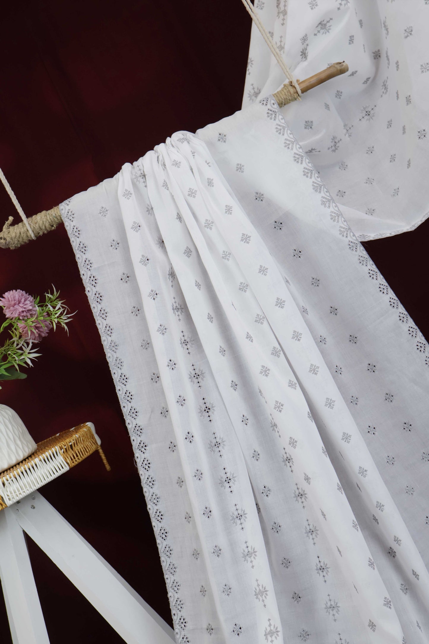 Embroidered Lawn Shawl HLSH197