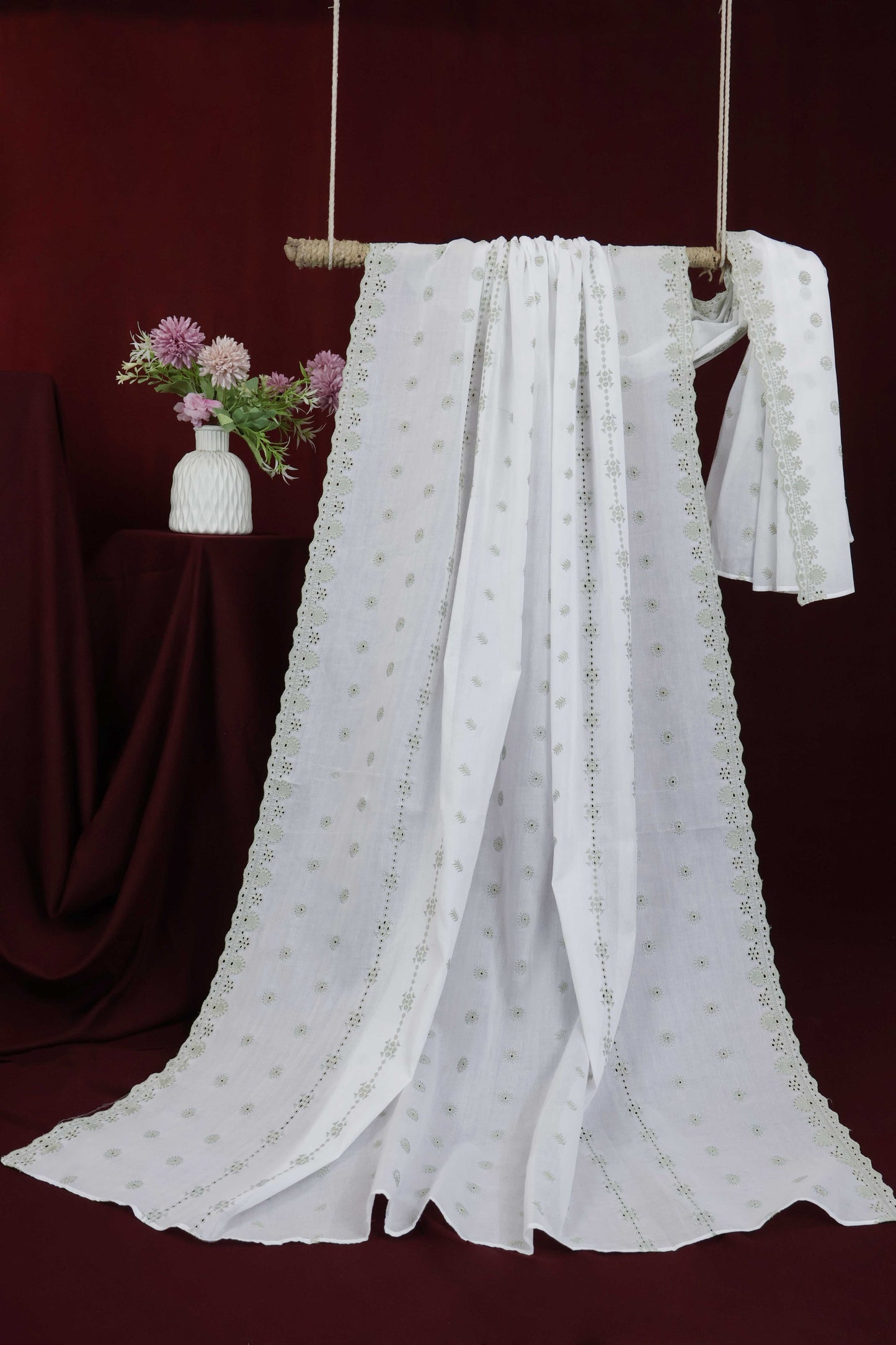 Embroidered Lawn Shawl HLSH194