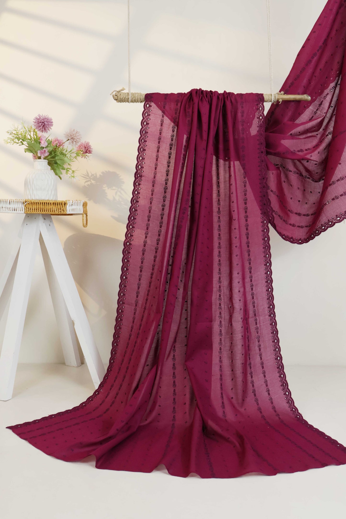 Embroidered Lawn Shawl 3787DD
