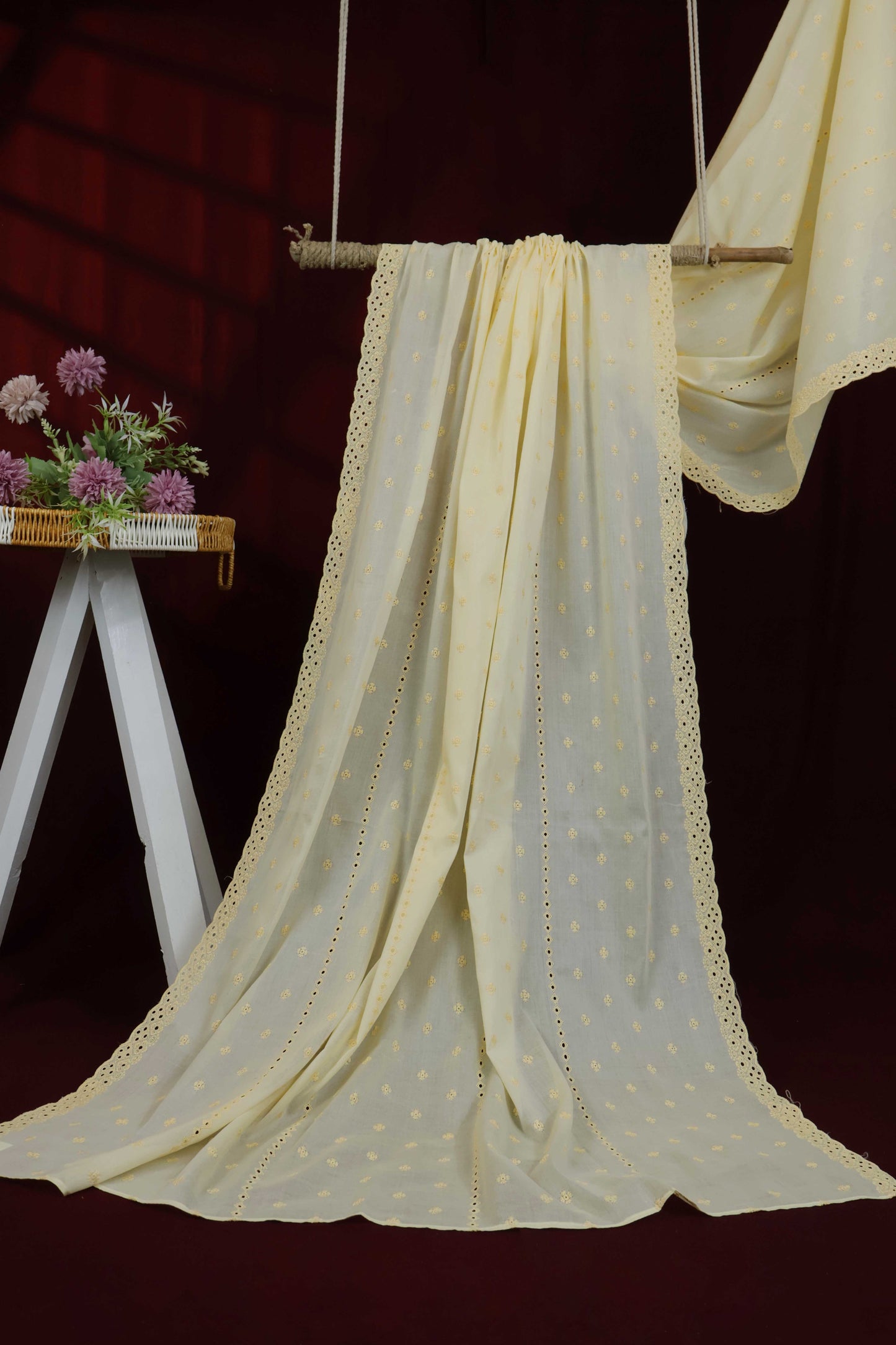 Embroidered Lawn Shawl HLSH217