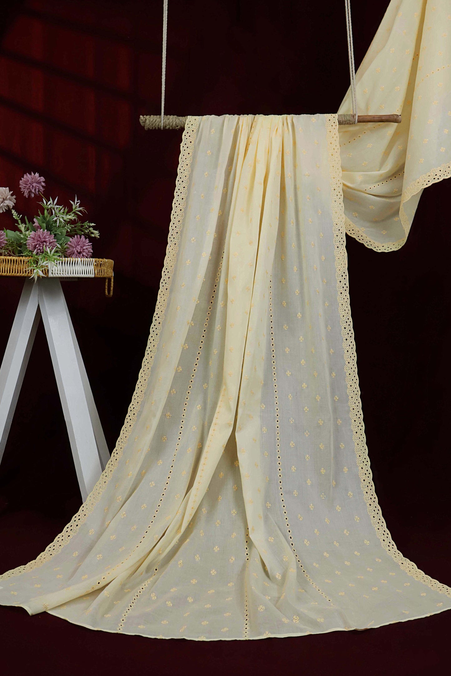 Embroidered Lawn Shawl HLSH217