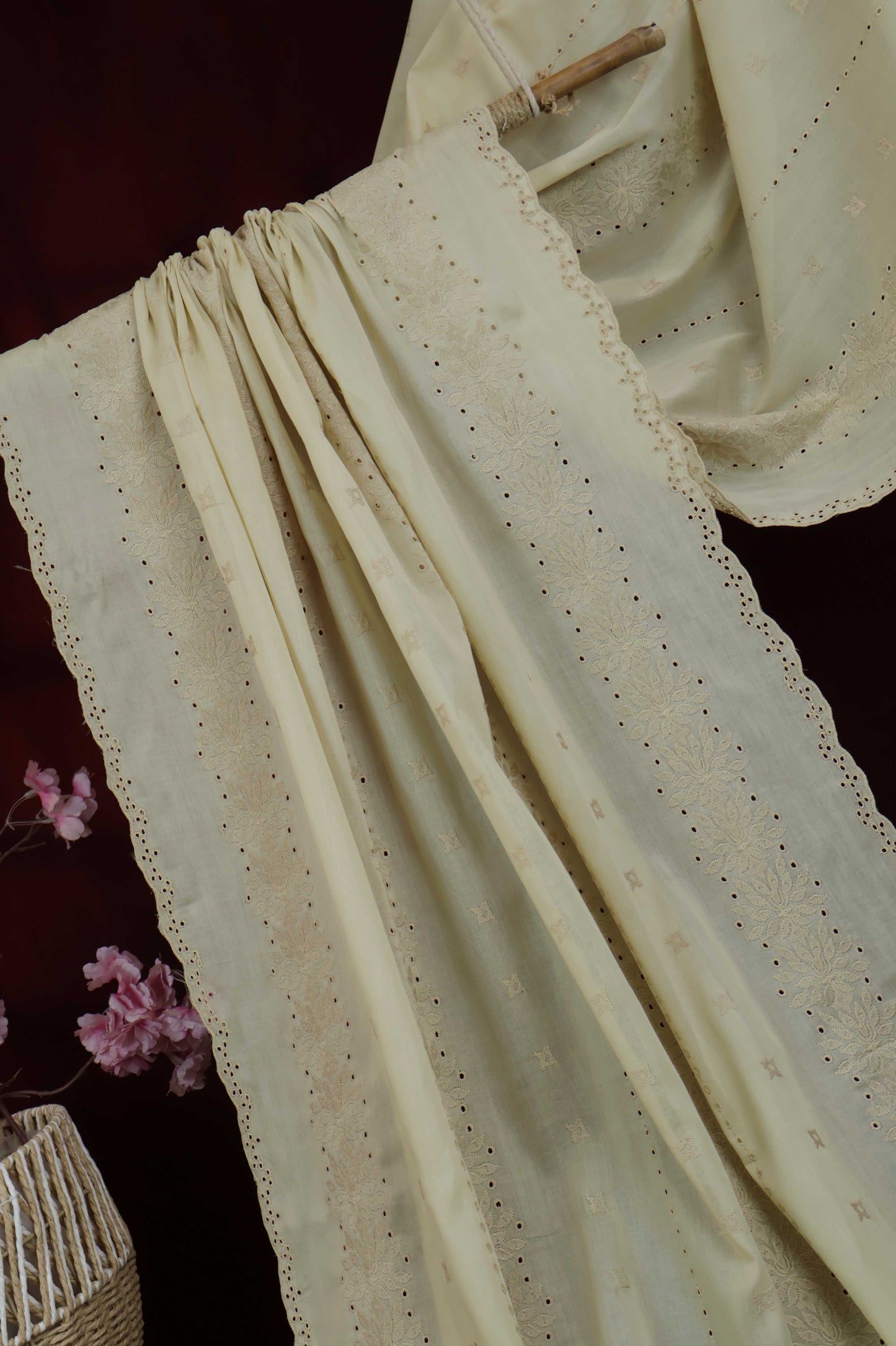 Embroidered Lawn Shawl HLSH222