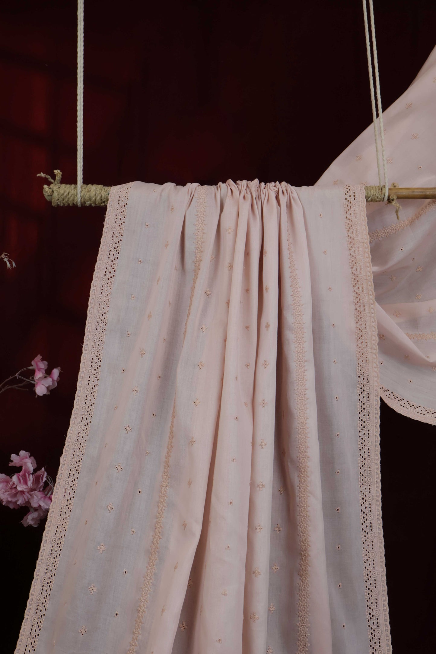 Embroidered Lawn Shawl HLSH218
