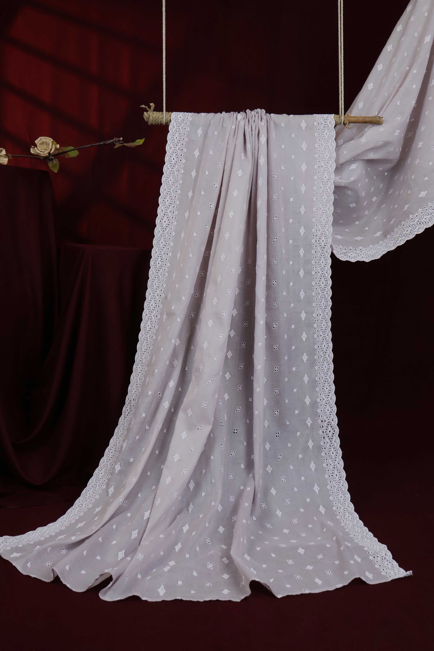 Embroidered Lawn Full Size Shawl 3849M