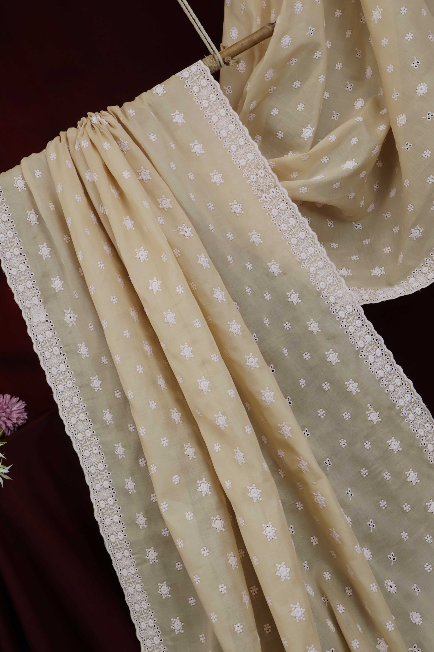 Embroidered Lawn Full Size Shawl 3849K