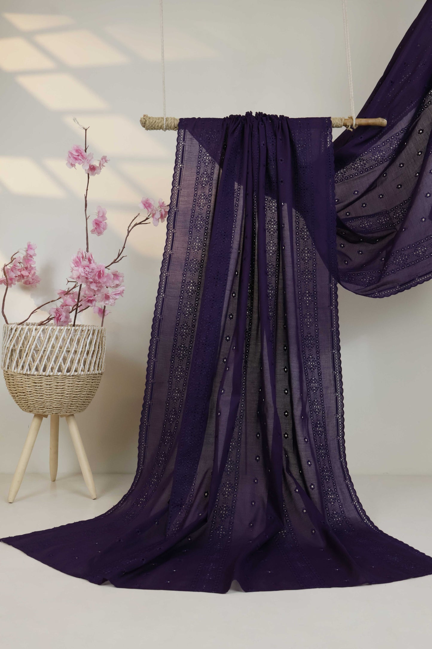 Embroidered Lawn Full Size Shawl 1477D