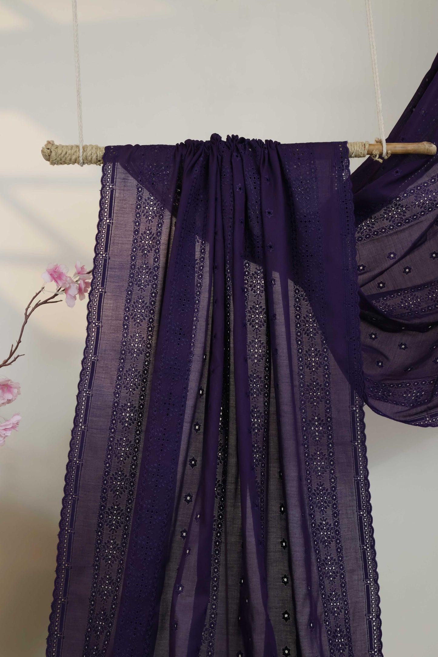 Embroidered Lawn Full Size Shawl 1477D