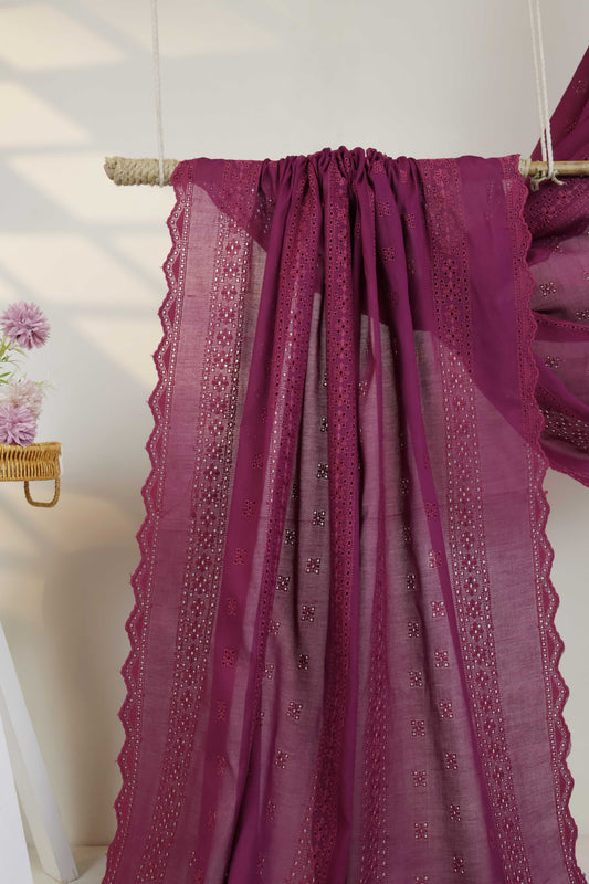 Embroidered Lawn Full Size Shawl 1477A