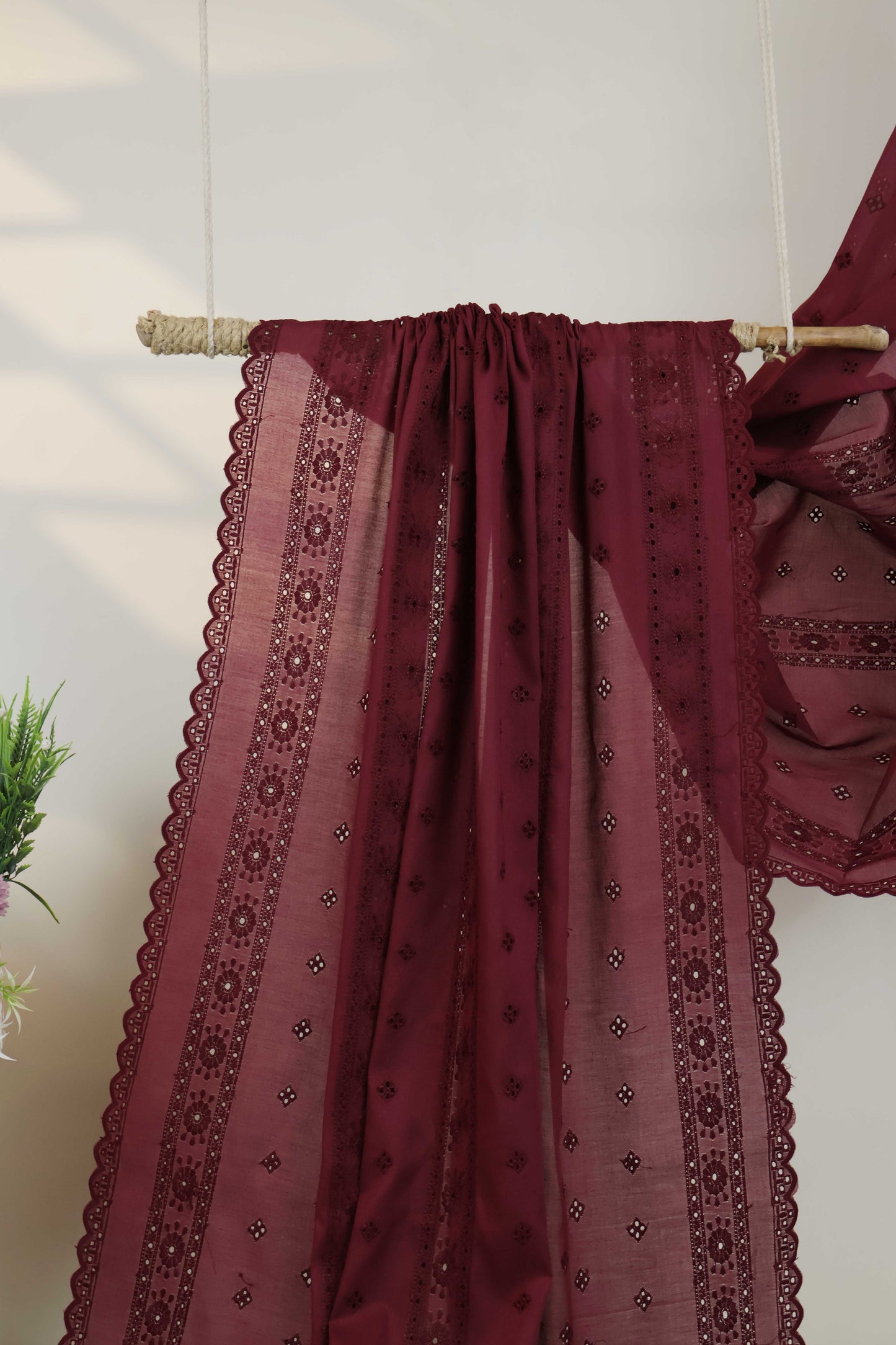Embroidered Lawn Full Size Shawl 1477B