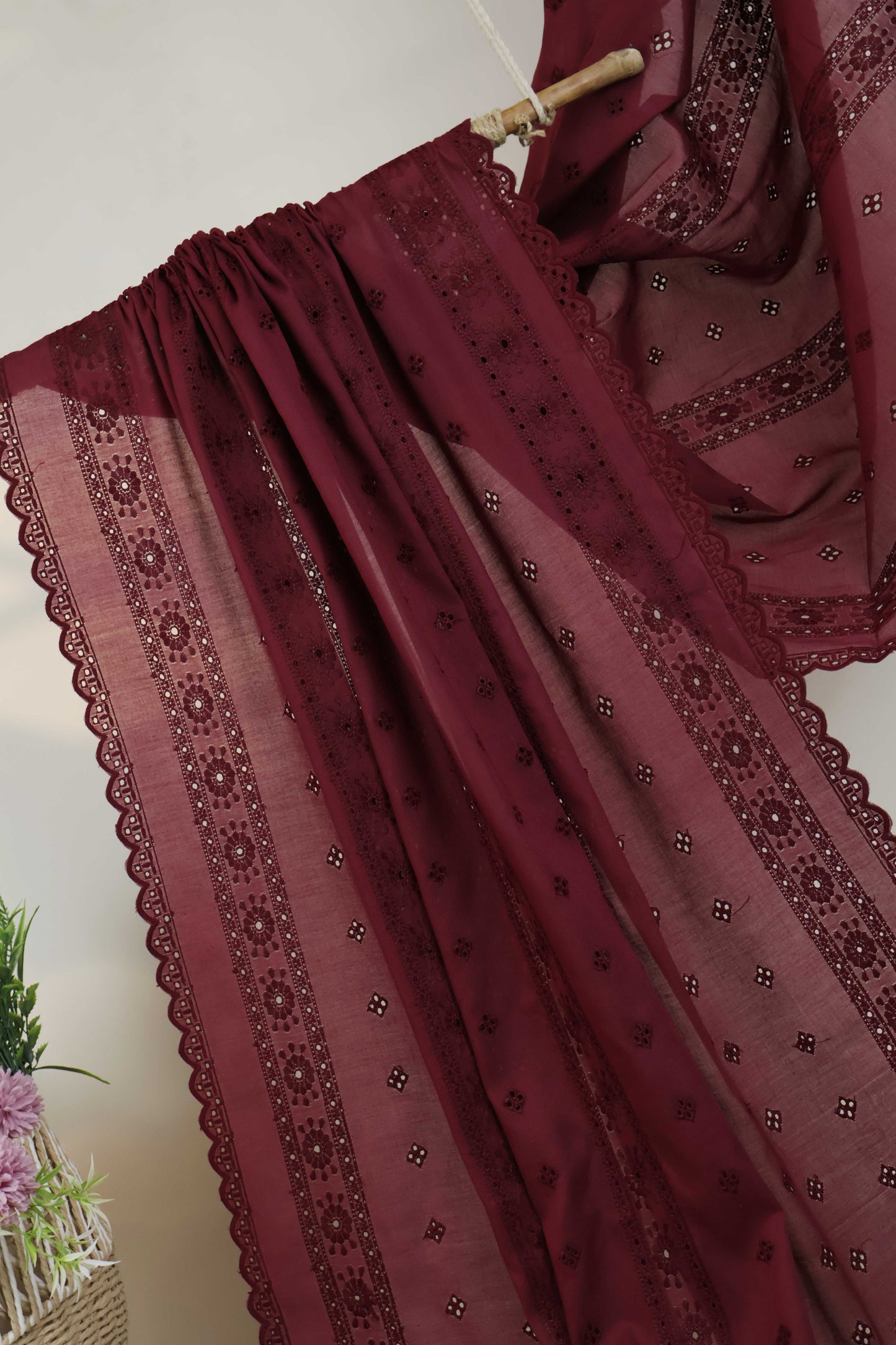 Embroidered Lawn Full Size Shawl 1477B