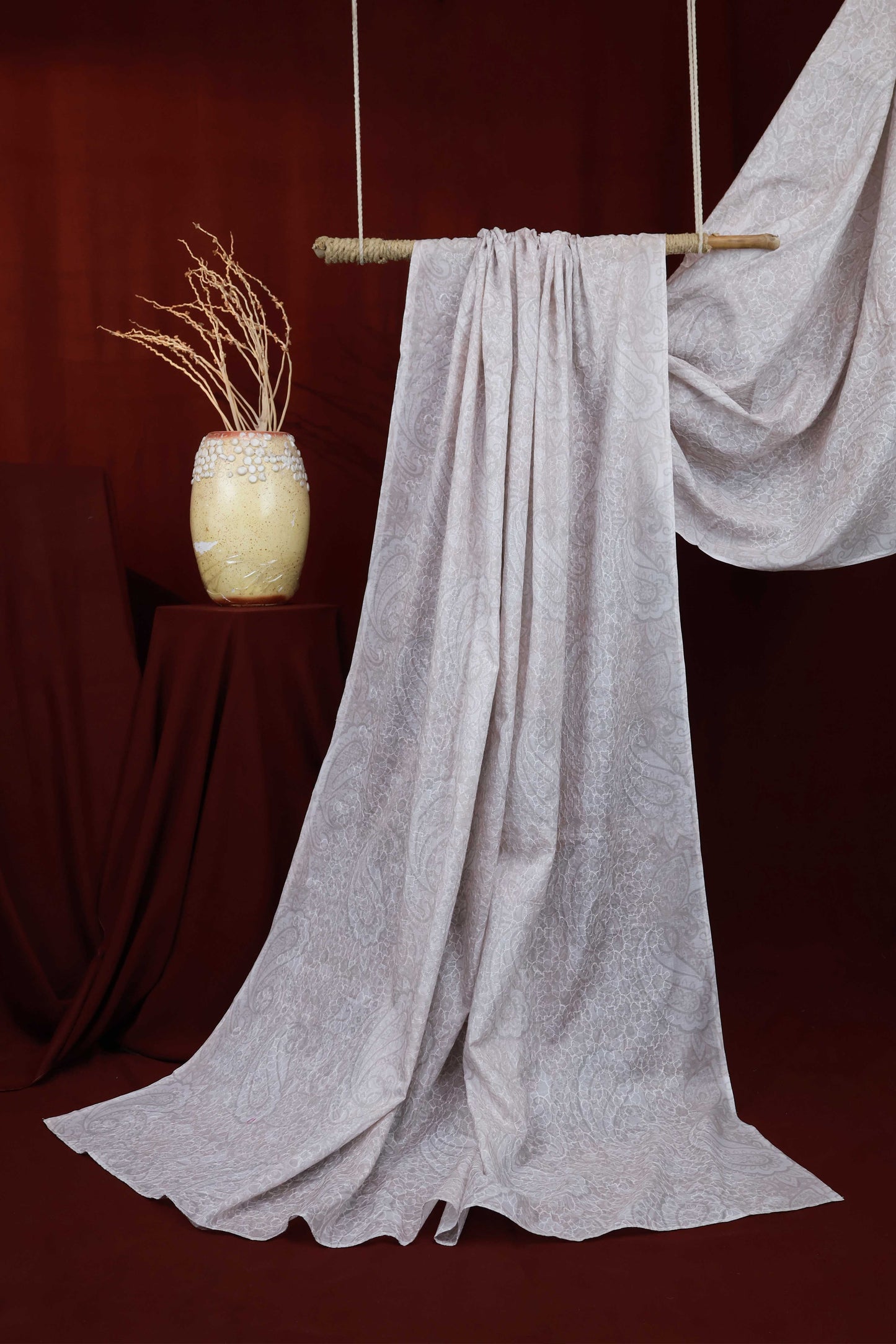 Full Embroidered Lawn Shawl 3742E