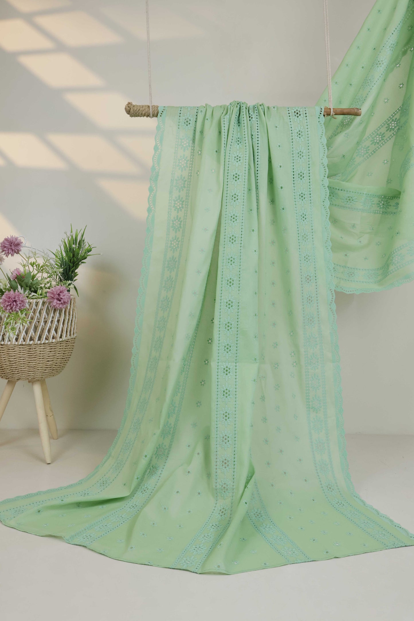 Embroidered Lawn Full Size Shawl 1477C