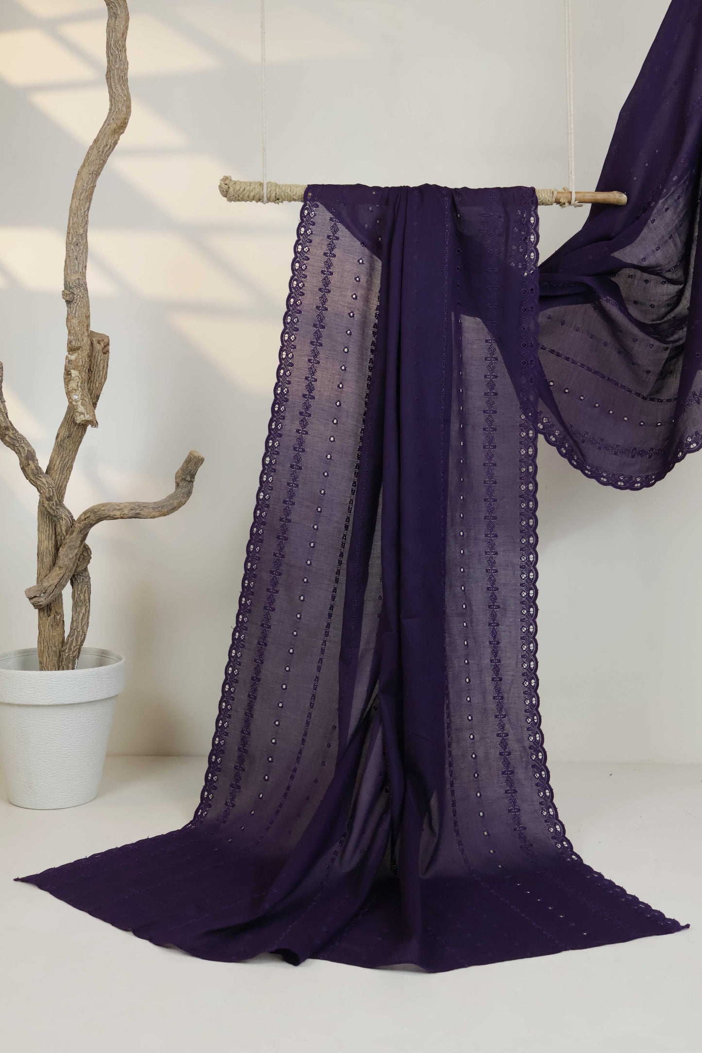 Embroidered Lawn Shawl 3787QQ