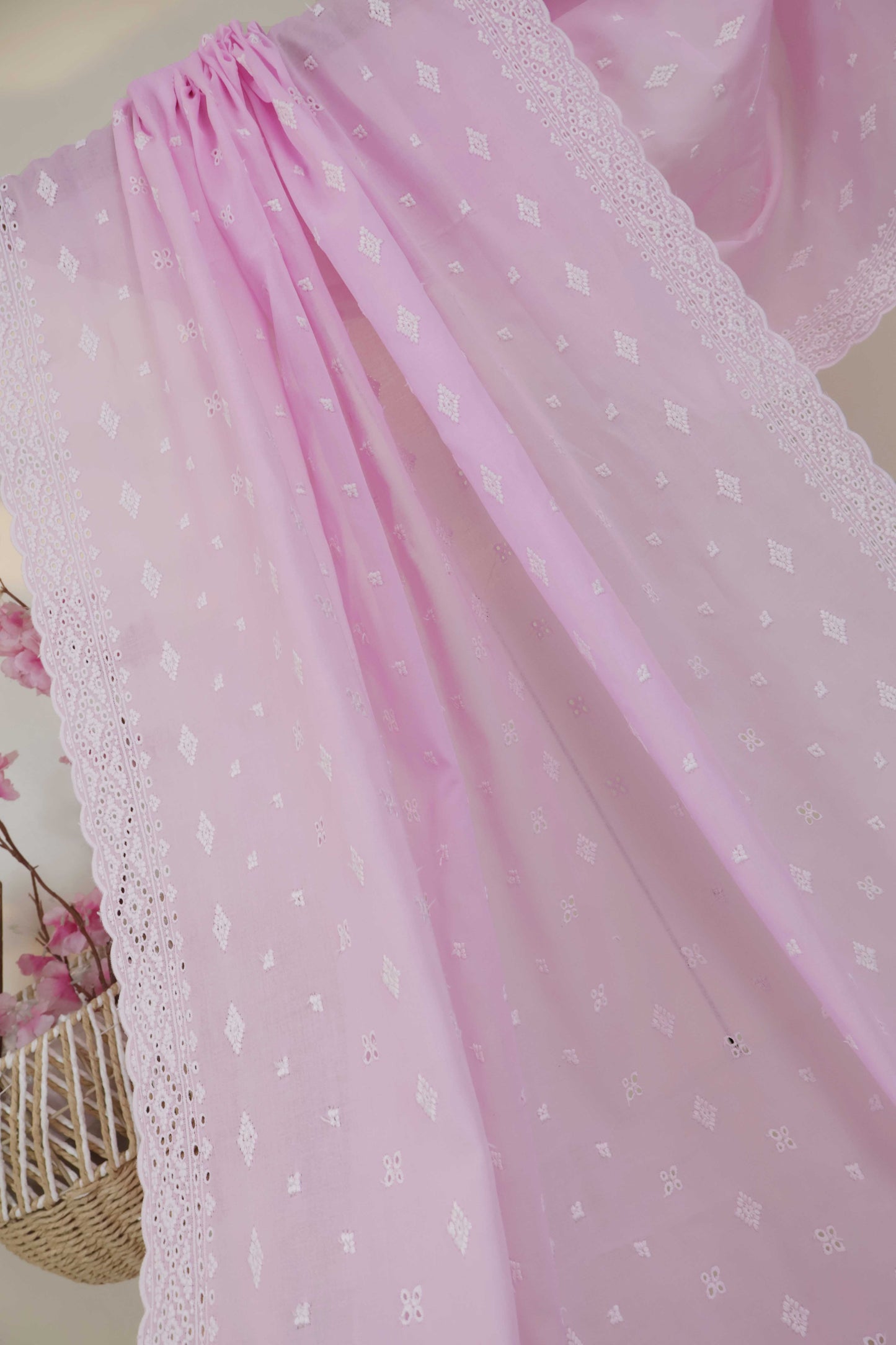 Embroidered Lawn Full Size Shawl 3849H