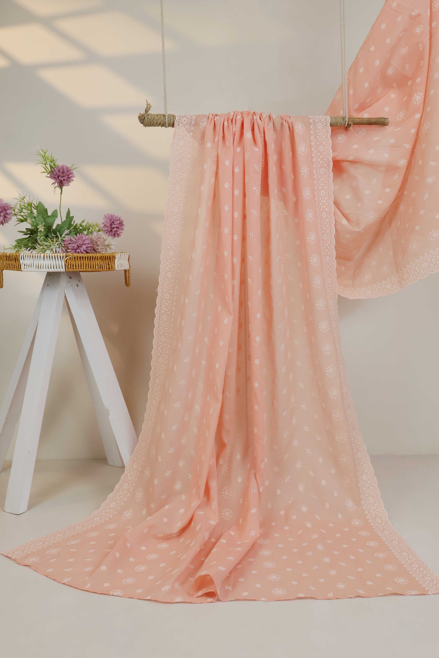 Embroidered Lawn Full Size Shawl 3849A