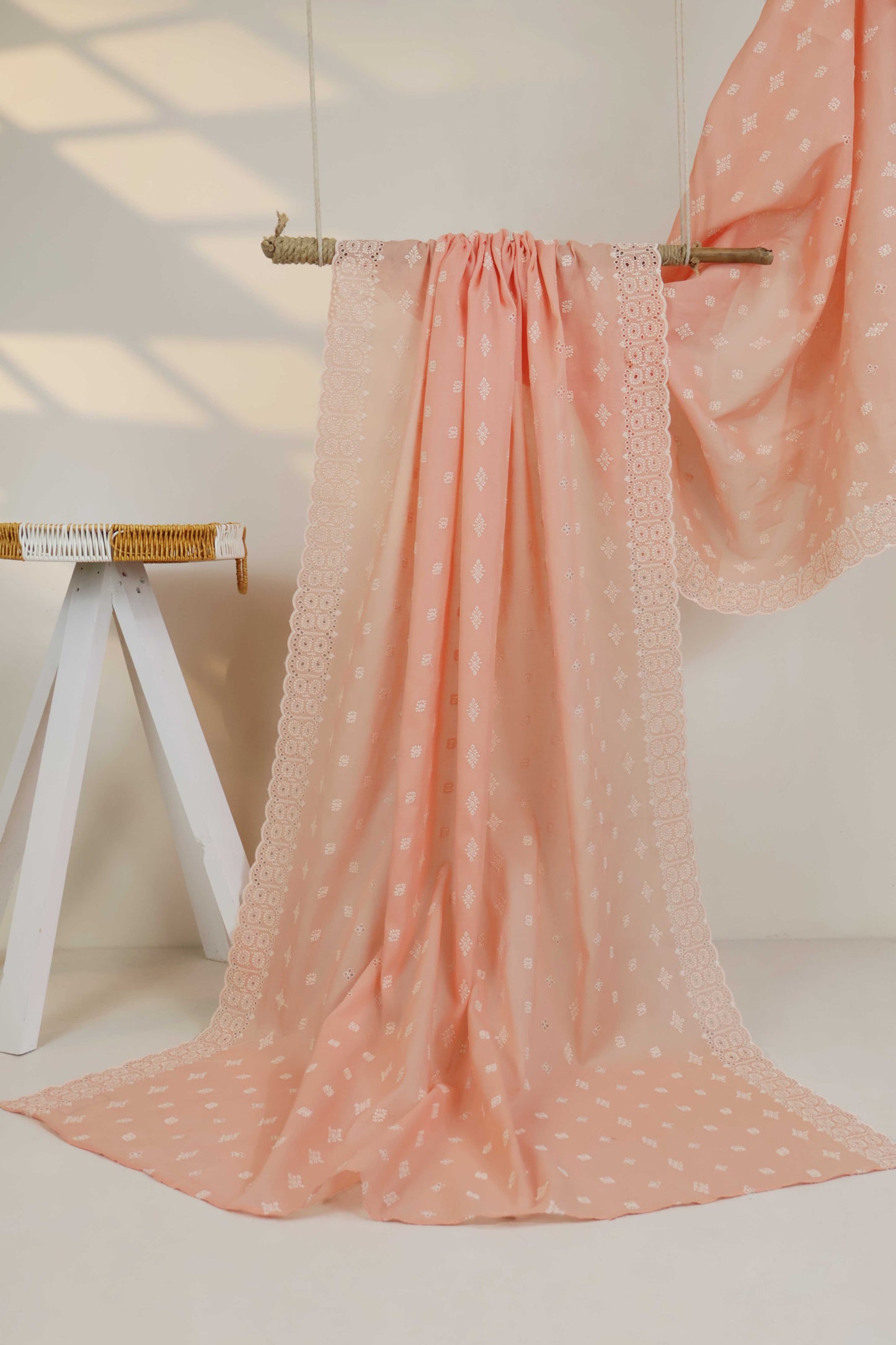 Embroidered Lawn Full Size Shawl 3849B