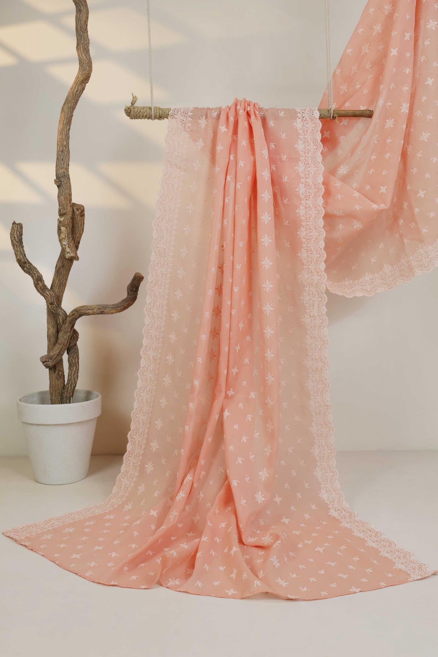 Embroidered Lawn Full Size Shawl 3849C