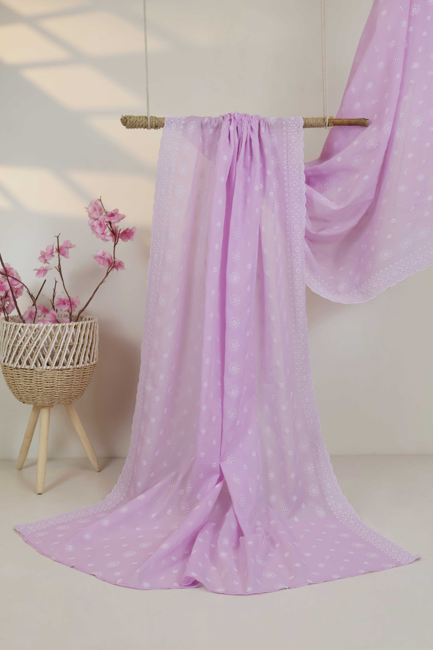 Embroidered Lawn Full Size Shawl 3849D