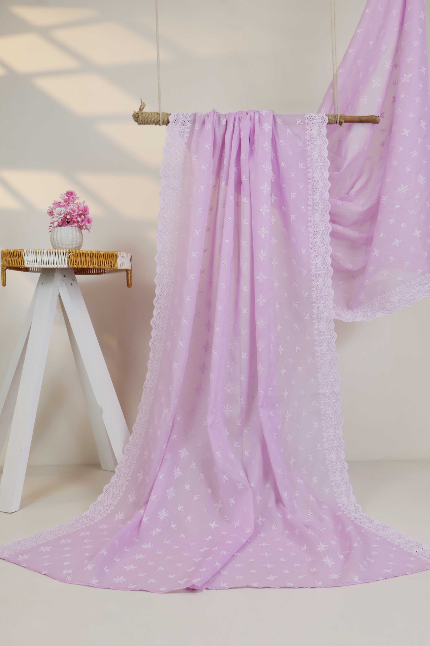 Embroidered Lawn Full Size Shawl 3849F